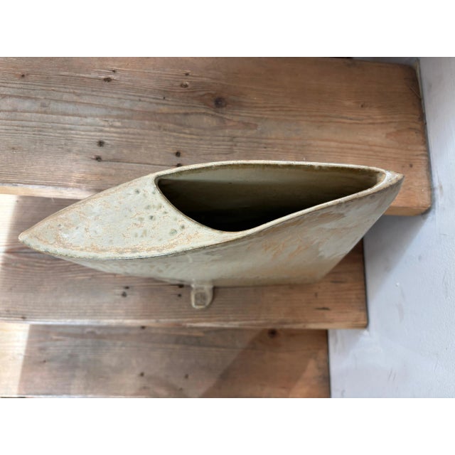 Vintage Glazed Stoneware Vase, 1980s For Sale - Image 14 of 18