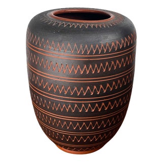 Large Mid-Century Modern German Studio Pottery Vase from Rudi Stahl, 1960s For Sale