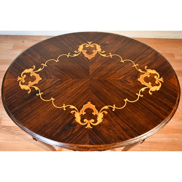 【仏蘭西】 ルイ15世様式 ナイフレスト 4個組 Louis XV Antique French Louis XV Inlaid Walnut Marble Brass Gallery