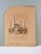Late 19th century sepia tonal watercolor on paper painting of the Blue Mosque, Istanbul. Signed illegibly lower right...