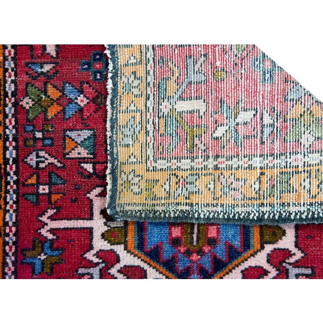 Early 20th Century Persian Heriz Rug For Sale - Image 12 of 15