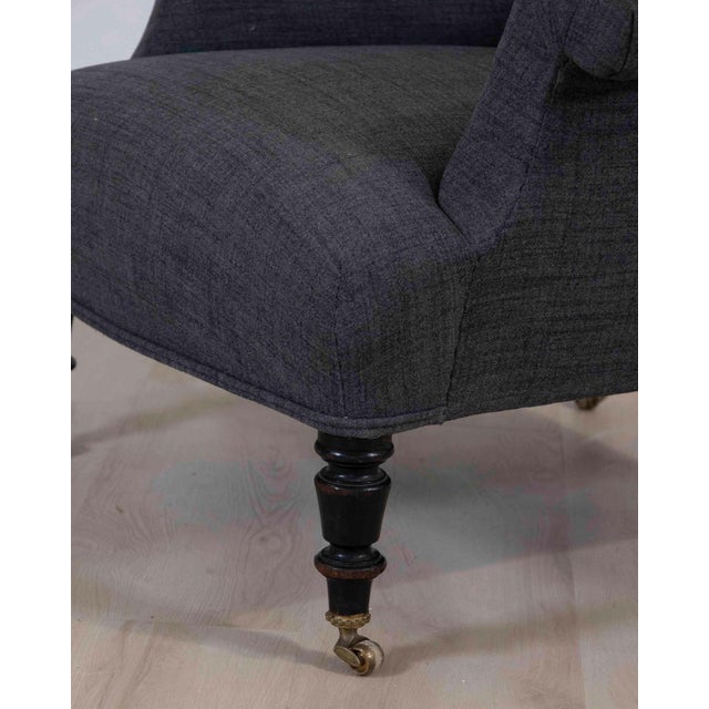 Early 20th Century French Grey Armchair, Circa 1910 For Sale - Image 4 of 7