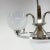 Art Deco Chrome & Milk Glass Chandelier, 1930s For Sale - Image 10 of 11