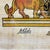 Framed Hand-Painted Egyptian Papyrus King Tutankhamun and Queen Ankhesenamun in a Traditional Royal Hunting Scene by Khedn For Sale In Sacramento - Image 6 of 10