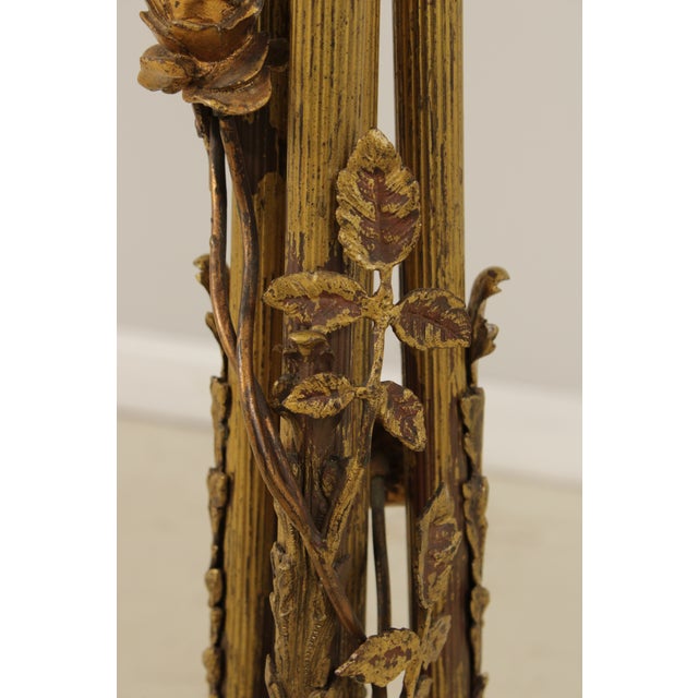 Vintage Bronze Art Nouveau Floor Lamp For Sale - Image 10 of 15