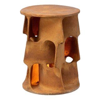 Flamme Lamp in Terracotta by Guy Bareff, France, 1970s For Sale