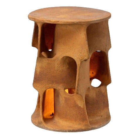 Flamme Lamp in Terracotta by Guy Bareff, France, 1970s For Sale