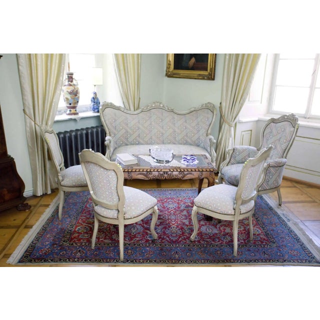 White Sofa Set by Ludvík Filip, Set of 5 For Sale - Image 6 of 6