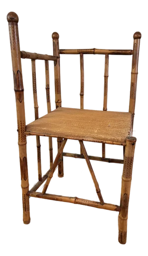 Bamboo Corner Chair Victorian 19th Century