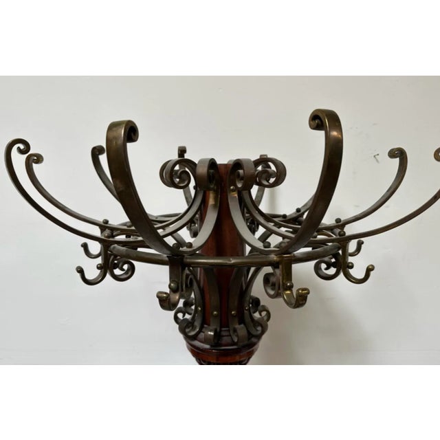 Antique Mahogany Carved Wooden Claw Footed Coat Rack From Mission Inn in Riverside For Sale In San Diego - Image 6 of 10