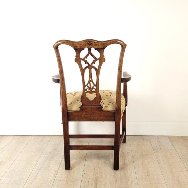 19th Century Victorian Chippendale Style Armchair For Sale - Image 5 of 9