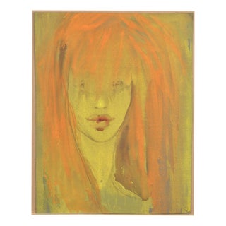 Albert Goltjakov, Portrait of a Woman, 1960s, Watercolor For Sale