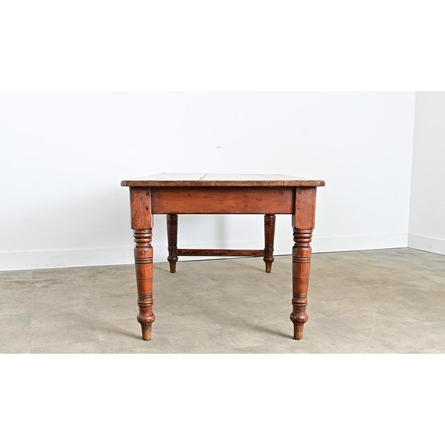 English 19th Century Pine Farmhouse Table For Sale - Image 9 of 12