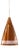 Vintage Danish Cone Lamp in Copper, 1960s For Sale