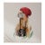 Lanie Loreth Modern Bunny I Red-Hat Bunny With Camera Watercolor Print - Home Art For Sale
