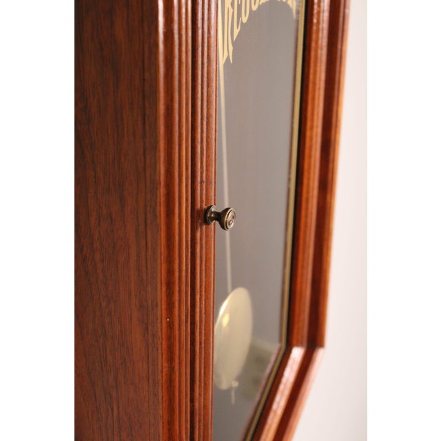 Regulator School House Pendulum Hanging Wall Clock Wood Brass Chairish