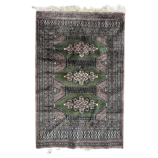 Small Vintage Pakistani Rug from Bobyrugs, 1980s For Sale - Image 12 of 12