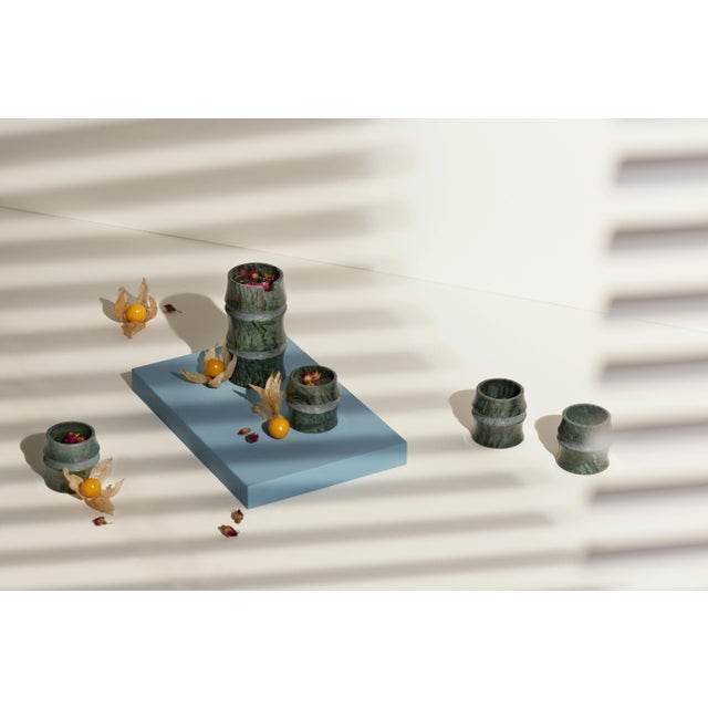 Tokkuri in Green Guatemala Marble. Smooth finishing. Commercial name: Kadomatsu Tokkuri, Jap Vegetation collection by...