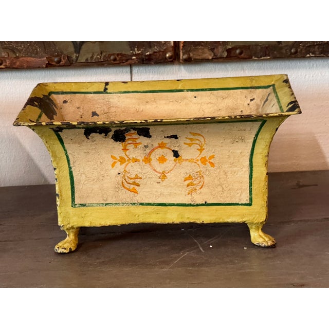 Pair of 19th Century French Tole Cachepots For Sale - Image 4 of 9