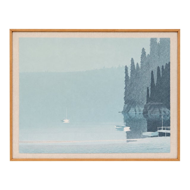 Russell Chatham "Spring Morning" 1988 Artist Proof Signed Lithograph ~ Framed & Matted Art For Sale