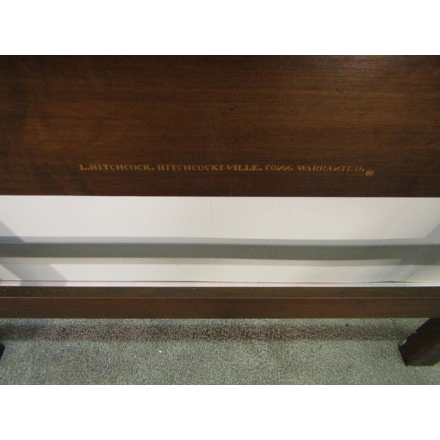Hitchcock Pair of Solid Maple Pant Decorated Twin Size Headboards For Sale - Image 9 of 10