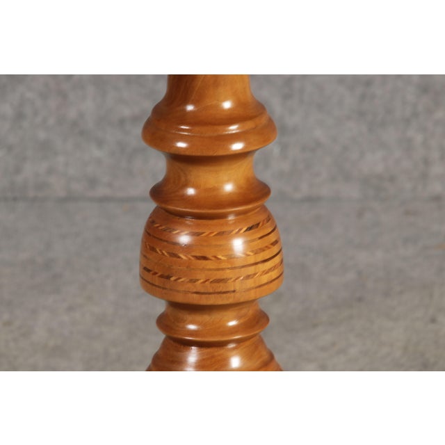 Antique Italian Tarsia Rolo Table in Walnut, 1860 For Sale - Image 4 of 18