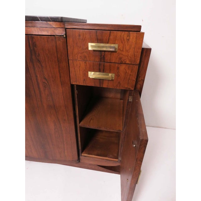 French Art Deco Rosewood Sideboard Buffet in Manner of Jules