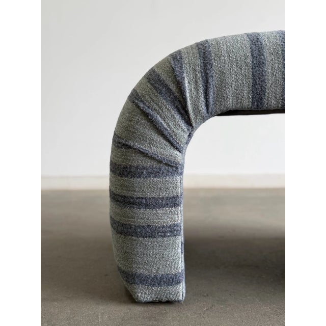 2020s Handcrafted Striped Waterfall Stool For Sale - Image 5 of 12