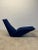Sculptural Bird rocking chaise lounge rendered in blue Hallinglal wool by Tom Dixon for Cappellini. The very rare and...