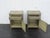 Wood Embossed Metal Overlay End Tables Nightstands a Pair 6674 For Sale - Image 7 of 18