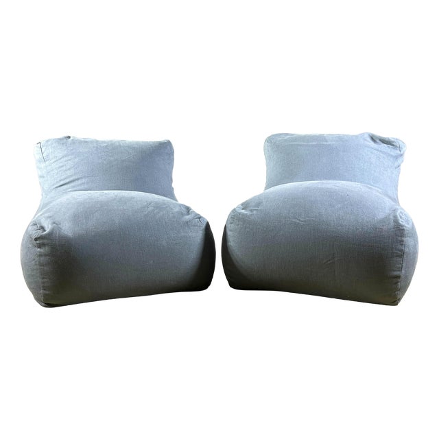 Milano Indoor Armchairs in Turquoise Linen from Trimer, Set of 2 For Sale