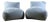 Milano Indoor Armchairs in Turquoise Linen from Trimer, Set of 2 For Sale