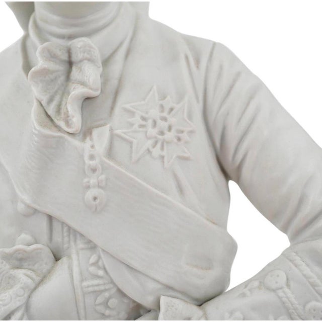 Early 20th Century Pair of KPM Porcelain Busts of King and Queen Signed P. Frank For Sale In Miami - Image 6 of 9