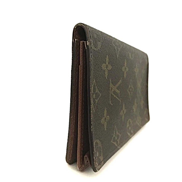 Louis Vuitton 2001 Authentic Louis Vuitton Porte Cartes Crédit Yen Monogram Long Wallet For Sale - Image 4 of 7