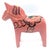 Mid-Century Modern Vintage Swedish Folk Art: Wood Dalah Horse For Sale - Image 3 of 11