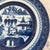 Rare Mottahedeh Blue Canton luncheon plate featuring a stunning blue pattern with an Asian-inspired design. Made of high-...