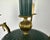 Vintage Empire Bronze Green Gold Chandelier with 5 Arms For Sale - Image 6 of 11