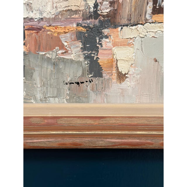Gösta Calmayer, Composition, 1961, Oil on Panel, Framed For Sale - Image 10 of 16