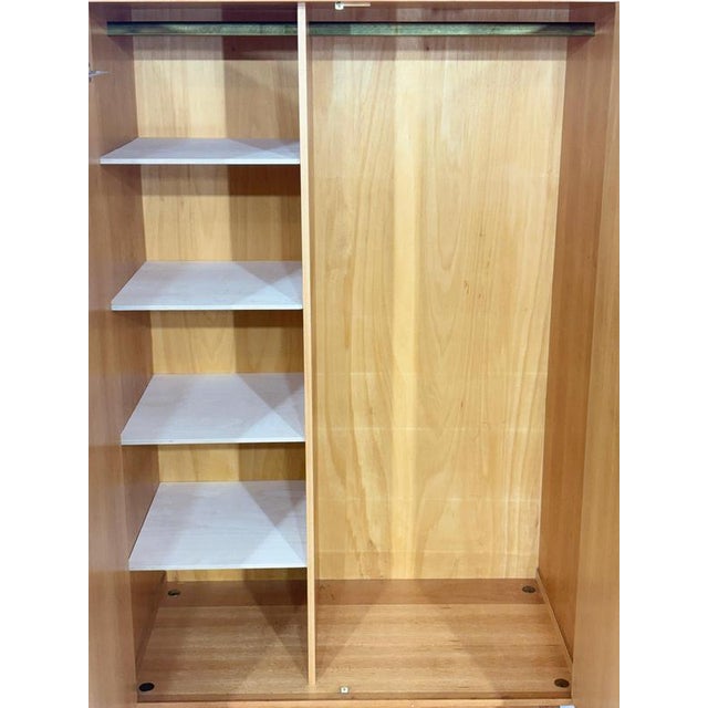 Mid-Century Wardrobe in Wood For Sale - Image 3 of 11