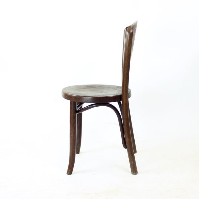 Bauhaus Bentwood Bistro Chair from Tatra, Czechoslovakia, 1940s For Sale - Image 3 of 12