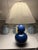 Late 20th Century Ralph Lauren Cobalt Blue Porcelain Double Gourd Table Lamp For Sale - Image 9 of 9