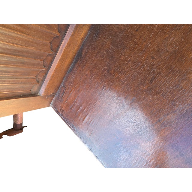 Antique Karpen Furniture French Gothic Cabinet Oak Vestry Altar Wine Bar Hutch For Sale - Image 18 of 18