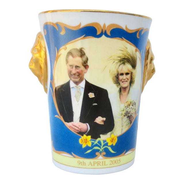 Commemorative Cup Charles and Camilla 2005 For Sale
