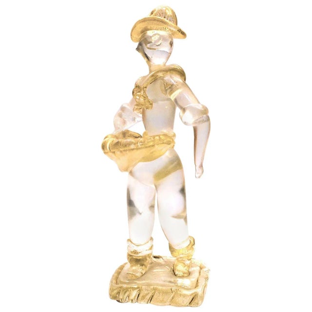 Murano Seminatore Solid Glass Figure by Ercole Barovier, 1930 For Sale - Image 12 of 12