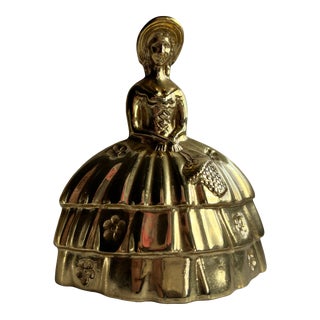 Mid Century Southern Belle Brass Bell For Sale