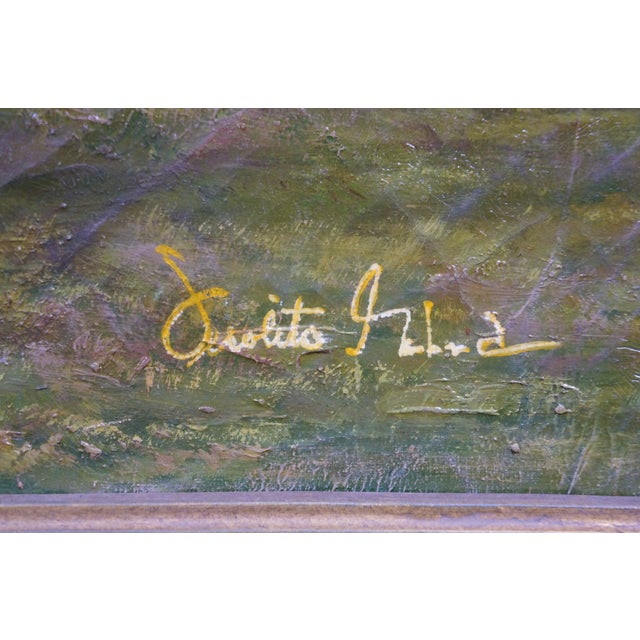 Textile Late 20th Century Chestnut Horse Equestrian Jockey Oil Painting After Allen Culpepper Sealy 44" For Sale - Image 7 of 13