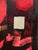 Red David Adickes "Red and Black Cubist with White" Modern Red-Toned Abstract Geometric Painting, 20th Century For Sale - Image 8 of 10