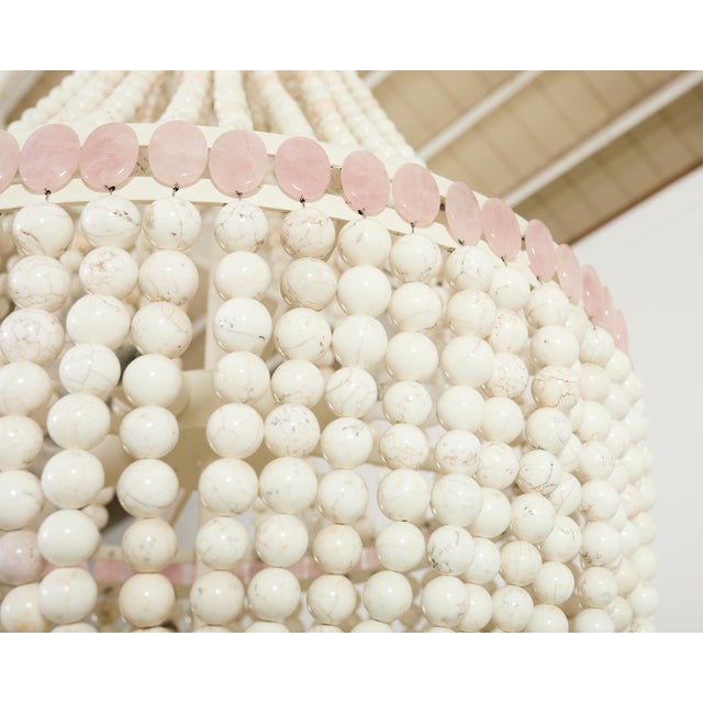 Marjorie Skouras Samantha Empire Chandelier Turquoise + Quartz For Sale - Image 9 of 16