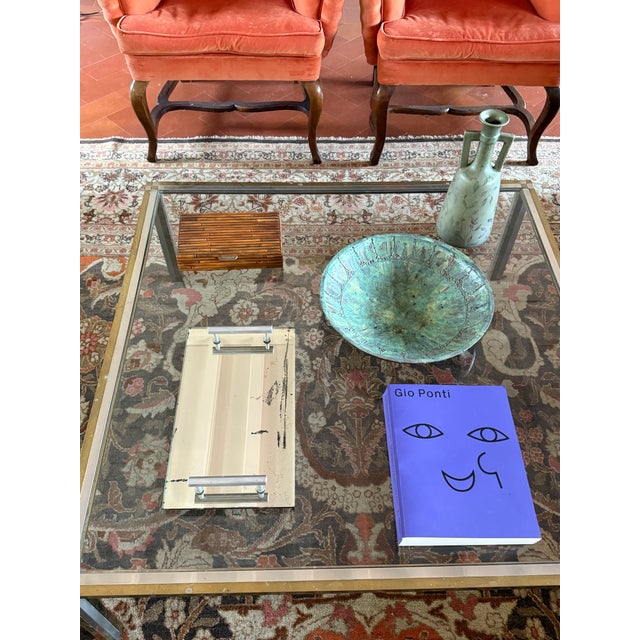 Modernist Mirrored Tray, France 1960 For Sale - Image 11 of 12