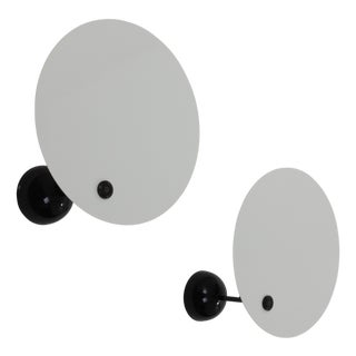 Kuta Wall Lamps by Vico Magistretti for O-Luce, 1980s, Set of 2 For Sale